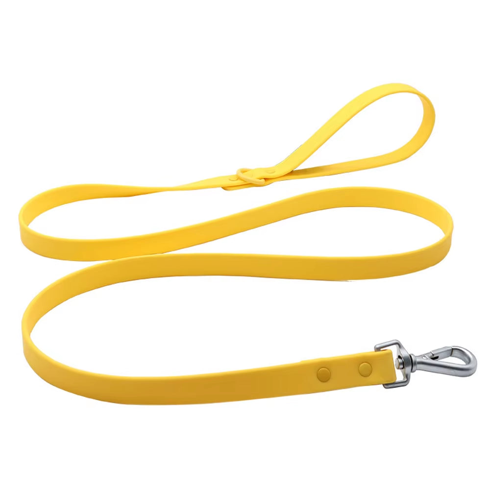 1.5M Candy Color PVC Waterproof Dog Leash Traction Lead Rope Outdoor Medium Pet Leashes